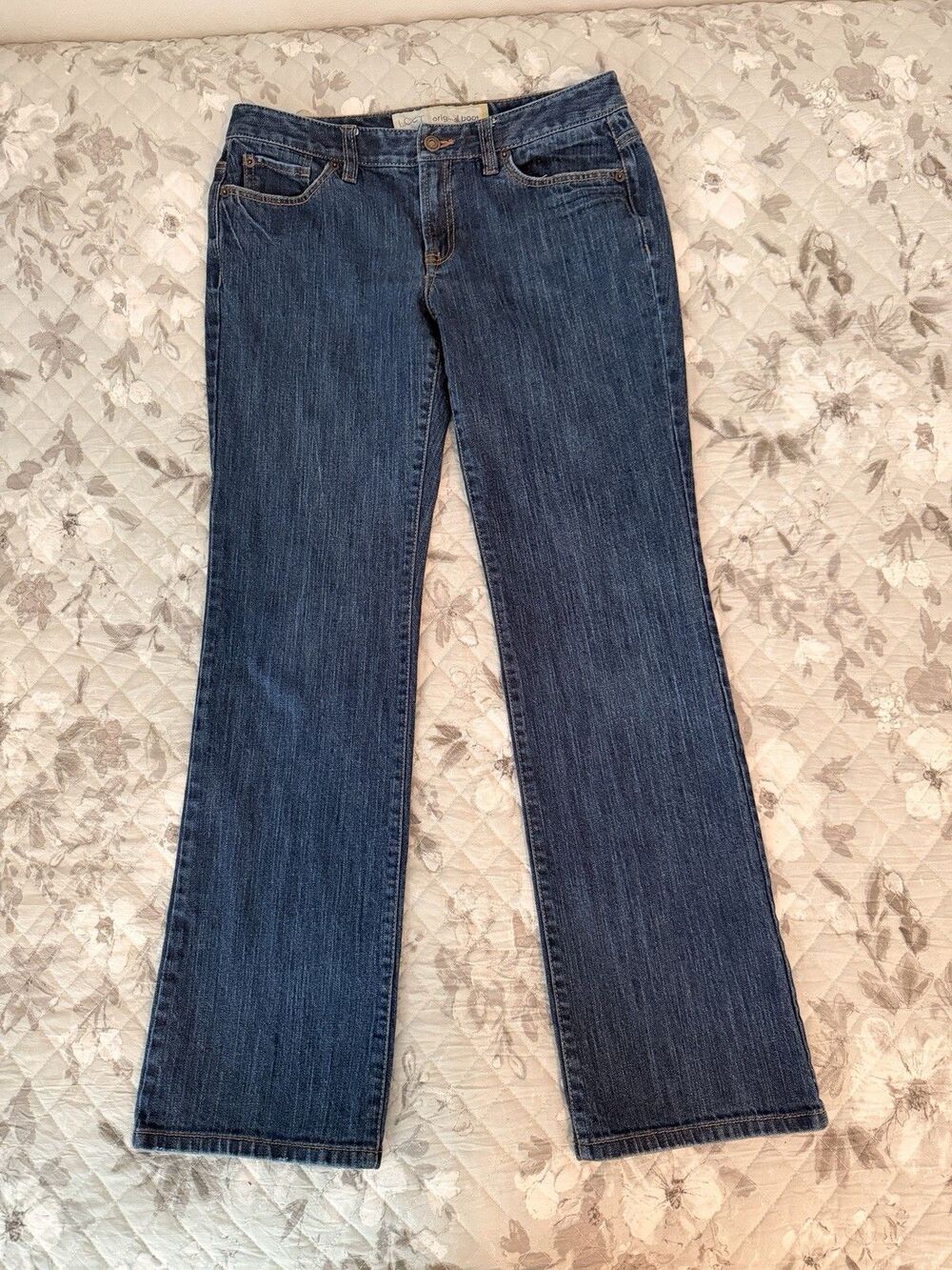 Ann Taylor LOFT Original Boot Jeans Size 6 Medium Wash Bootcut Stretch De